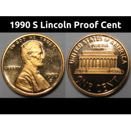 1990 S Lincoln Proof Cent -...