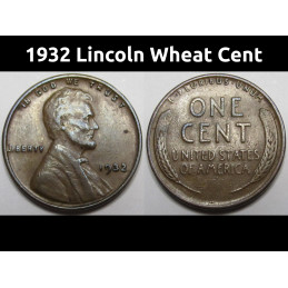 1932 Lincoln Wheat Cent -...