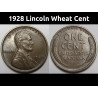 1928 Lincoln Wheat Cent - better condition antique US penny