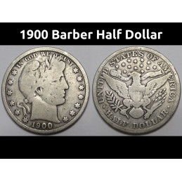 1900 Barber Half Dollar -...