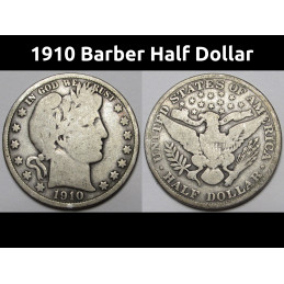 1910 Barber Half Dollar -...