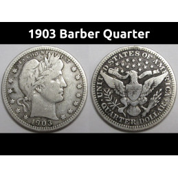 1903 Barber Quarter -...