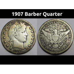 1907 Barber Quarter -...