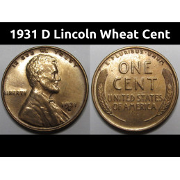 1931 D Lincoln Wheat Cent -...
