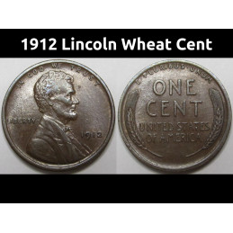 1912 Lincoln Wheat Cent -...