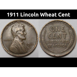1911 Lincoln Wheat Cent -...