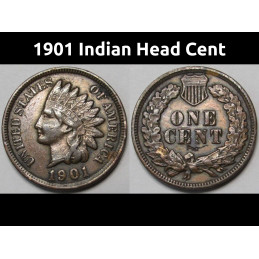 1901 Indian Head Cent -...