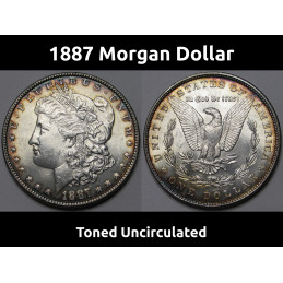 1887 Morgan Silver Dollar -...
