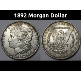 1892 Morgan Silver Dollar -...