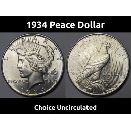 1934 Peace Dollar - choice...