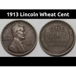 1913 Lincoln Wheat Cent -...