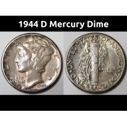 1944 D Mercury Dime - toned...