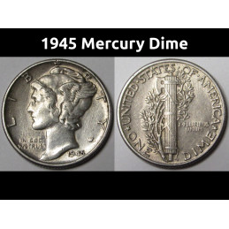 1945 Mercury Dime - vintage...