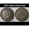 1892 Indian Head Cent - better condition antique US penny