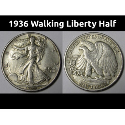 1936 Walking Liberty Half...