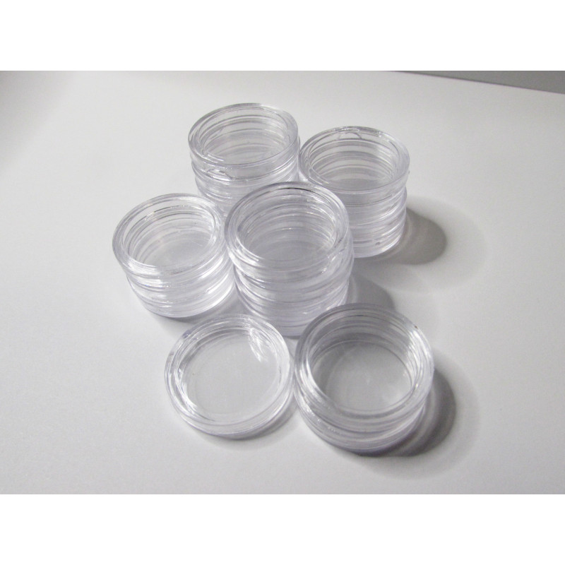 21mm Plastic coin capsules - pack of 25 / 40
