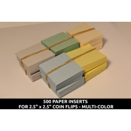 500 Paper Inserts for 2.5"...
