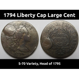 1794 Liberty Cap Large Cent...