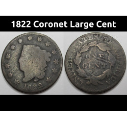 1822 Coronet Head Large...