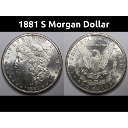 1881 S Morgan Silver Dollar...