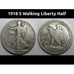 1918 S Walking Liberty Half...