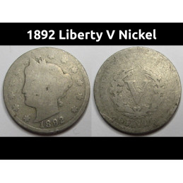 1895 Liberty V Nickel - old...