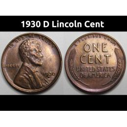 1930 D Lincoln Wheat Cent -...