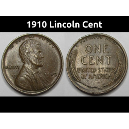 1910 Lincoln Wheat Cent -...