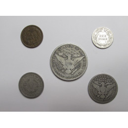 1907 Year Set of coins -...