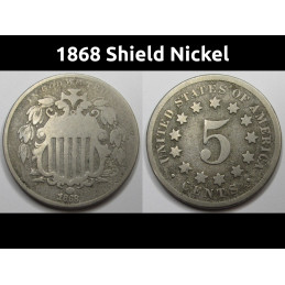 1868 Shield Nickel -...