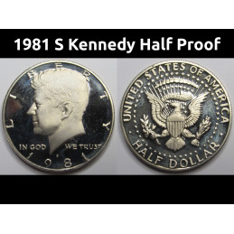 1981 S Kennedy Half Dollar...