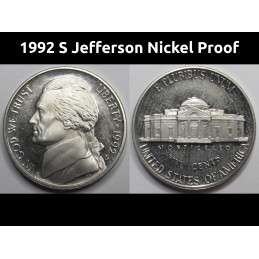 1992 S Jefferson Nickel...
