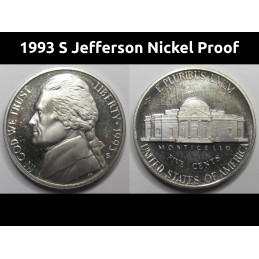 1993 S Jefferson Nickel...