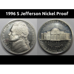 1996 S Jefferson Nickel...