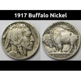 1917 Buffalo Nickel -...