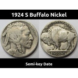 1924 S Buffalo Nickel -...
