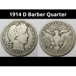 1914 D Barber Quarter