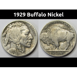 1929 Buffalo Nickel -...