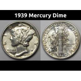 1939 Mercury Dime - antique...