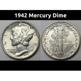 1942 Mercury Dime - old...