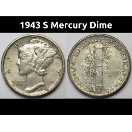 1943 S Mercury Dime -...