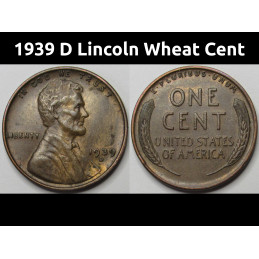 1939 D Lincoln Wheat Cent -...
