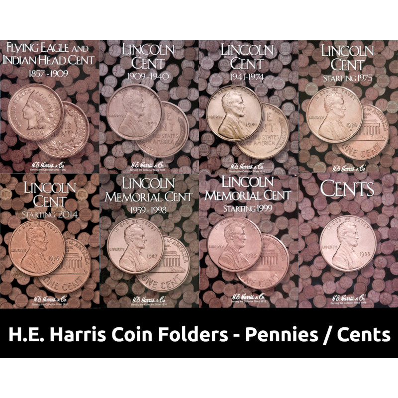 Harris Any Date by H.E Kennedy Half Dollar Plain Folder 