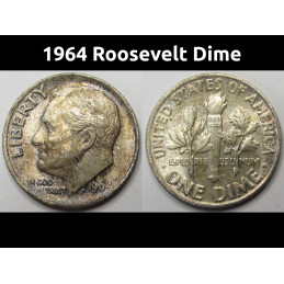 1964 Roosevelt Dime -...