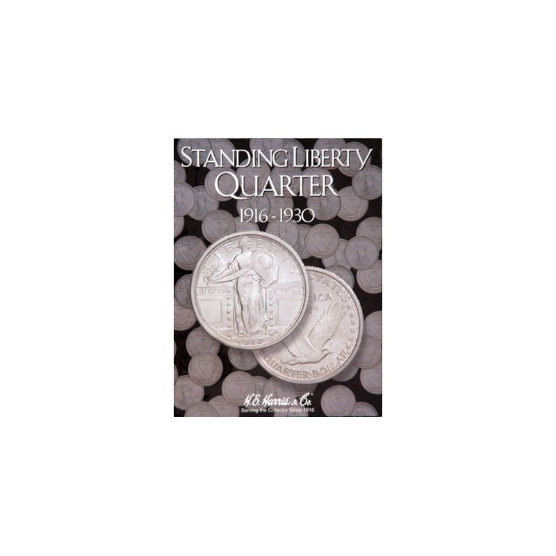 H.E. Harris Coin Folders for US Quarters Standing Liberty, Washington