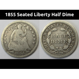 1855 Seated Liberty Half...