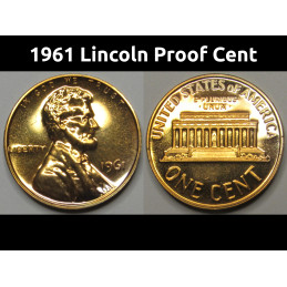 1961 Lincoln Memorial Proof...