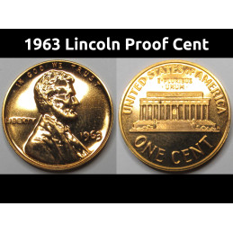 1963 Lincoln Memorial Proof...