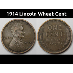 1914 Lincoln Wheat Cent -...