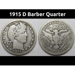 1915 D Barber Quarter - old...